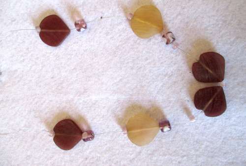 Lovey Plum Color Heart Necklace. Costume Jewerly. 54 cm.