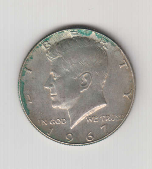 1967 USA SIlver Kennedy Half Dollar
