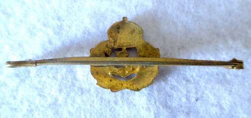 Vintage Military Sweetheart Brooch with enamel Crown