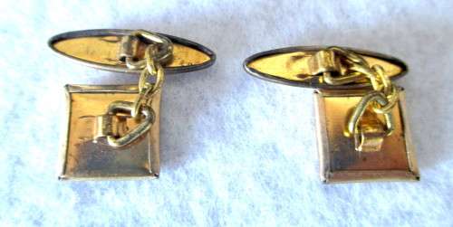 LOVELY VINTAGE GOLD PLATED CUFFLINKS