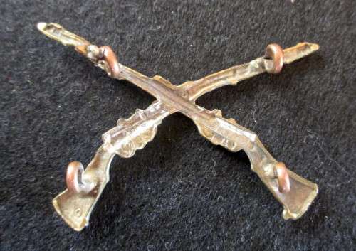 Original WW1 Era British Army Marksman Badge in Brass