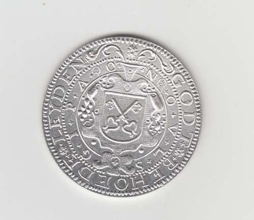 NETHERLANDS LEIDEN HAEC LIBERTATIS ERGO 1574 UNC Token 40mm