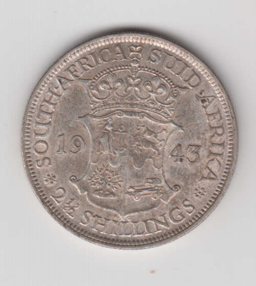1943 South Africa Union Two and a Half Shilling