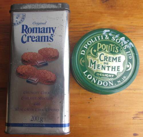 Two Vintage Assorted Tins
