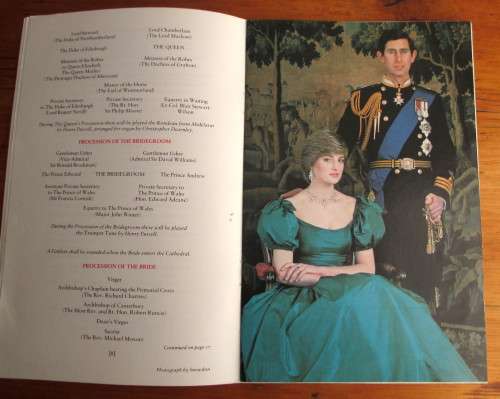 1981 Official Programme for the Royal Marraige. 25 pages with photos.