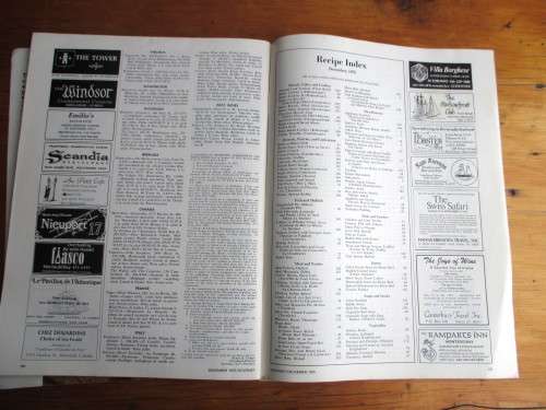 December 1975 Gourmet Magazine of Good Living. 164 pages. Photos and Recipies. Vintage.