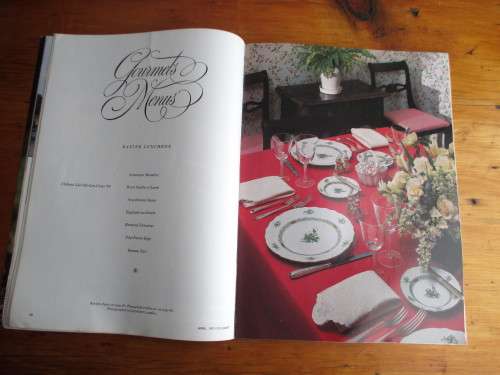 April 1977 Gourmet Magazine of Good Living. 124 pages. Photos and Recipies. Vintage.