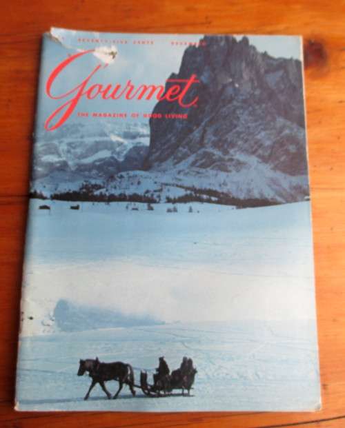 December 1974 Gourmet Magazine of Good Living. 164 pages. Photos and Recipies. Vintage.
