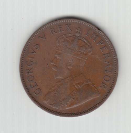 1935 South African Bronze One Penny