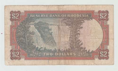 1971 Reserve Bank of hodesia Two Dollar Note