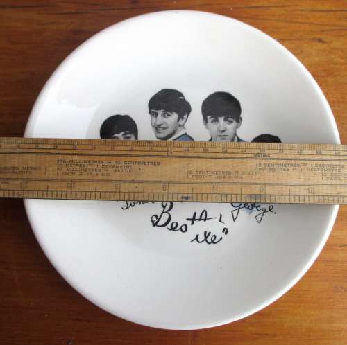Vintage Original BEATLES Memorabilia MUG and PLATE! 1960s