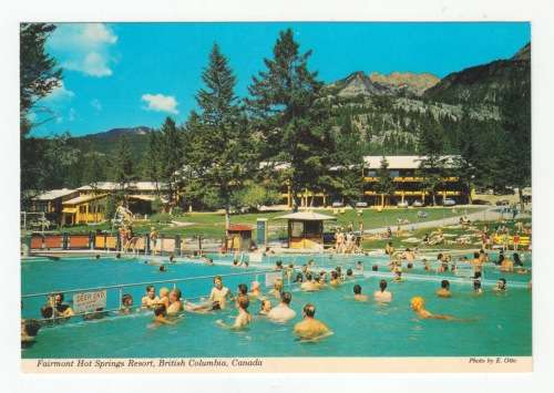Vintage Postcard - Canada. Fairmont Hot Springs Resort, British Columbia.