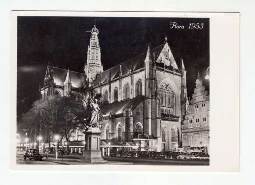 Vintage Postcard - 1953 Haarlem, Grote Kerk.