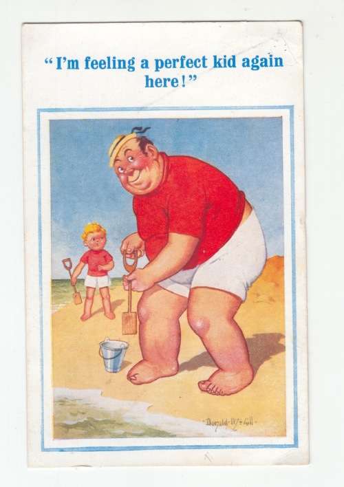 Vintage Postcard - Donald McGill Comic Cards. Printed in South Africa.