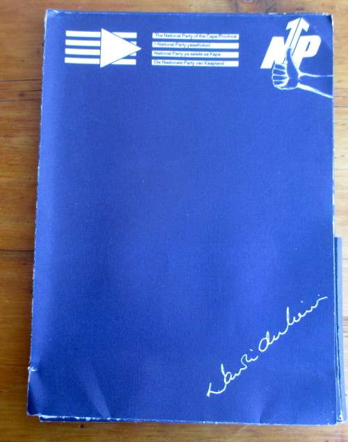 1993 Nasionale Party of Cape Province QandA and Party Structure. 2 Booklets, Photos of members, etc