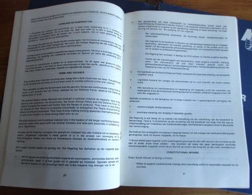 1993 Nasionale Party of Cape Province QandA and Party Structure. 2 Booklets, Photos of members, etc