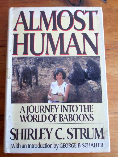 ALMOST HUMAN A Journey Into The World Of Baboons Hardcover  January 1, 1987 294p Good Condition