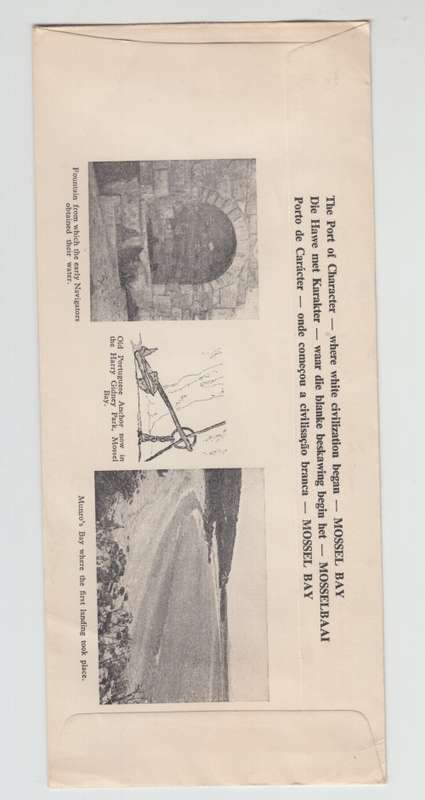 1963 FDC New Postmark Old Post Office Tree Mosselbay