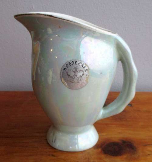 Vintage Kroneware Prcelain Mother of Pearl Lustre Milk jug. 15cm high. No chips, no cracks.
