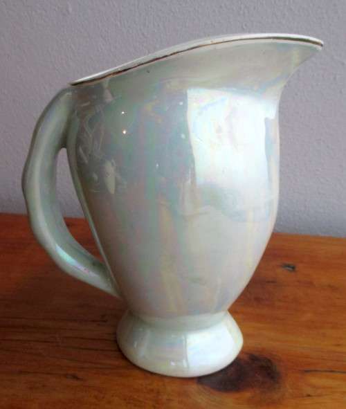 Vintage Kroneware Prcelain Mother of Pearl Lustre Milk jug. 15cm high. No chips, no cracks.