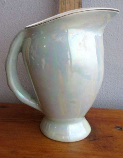Vintage Kroneware Prcelain Mother of Pearl Lustre Milk jug. 15cm high. No chips, no cracks.