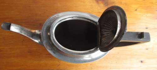 Vintage Detailed EPNS Silver Plate Kettle. Wooden Handle. Shaby-Chic. 15x24cm. Lovely Decorative.