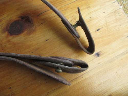 LEATHER AMMO AMMUNITION BANDOLIER. Various inscriptions, names and dates. As per Photo.