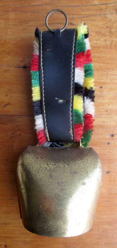Vintage Large Switzerland Cow Bell. Souvenier. 18cm.