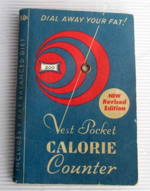 Vintage 1956 Diet Conspiracy Vest Pocket Calorie Counter Dial Away Your Fat Book