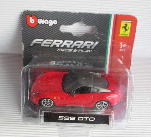 Burago Ferrari 599 GTO in wrapping. Die Cast Model.