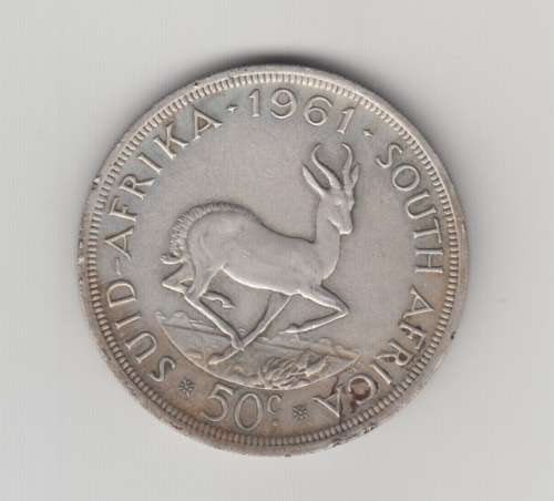 1961 SA Republic silver 50 cents