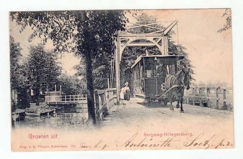 Vintage Postcard Bergweg-Hillegersberg, Rotterdam
