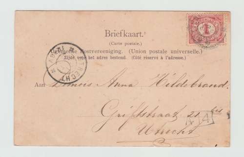 Vintage Postcard Bergweg-Hillegersberg, Rotterdam