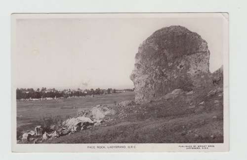 Vintage Photo Postcard Face Rock Ladybrand
