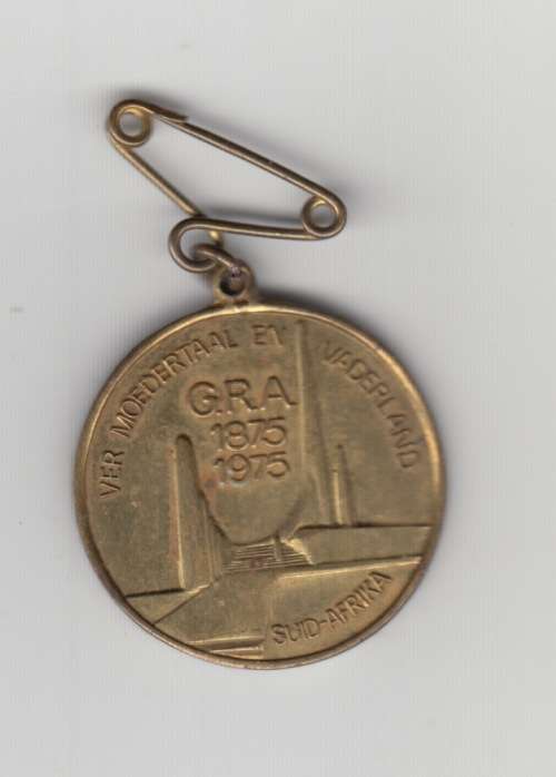 1975 Moedertaal Vaderland Afrikaans Medallion