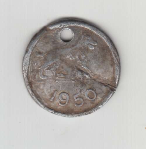 1950 Tamacha Ciskei Dog Tag Number 964