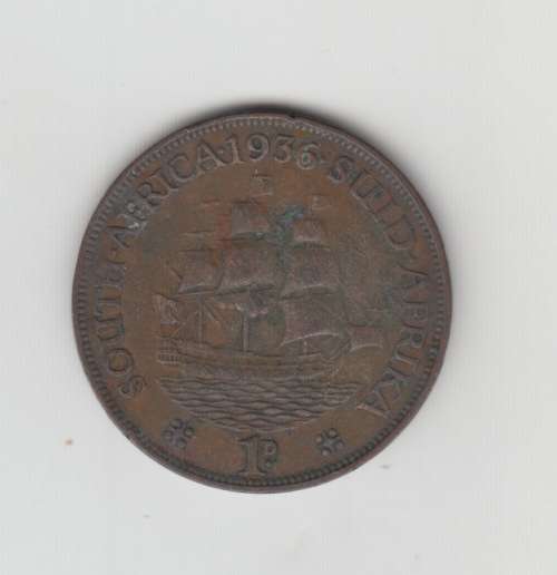 1936 SA Union One Penny