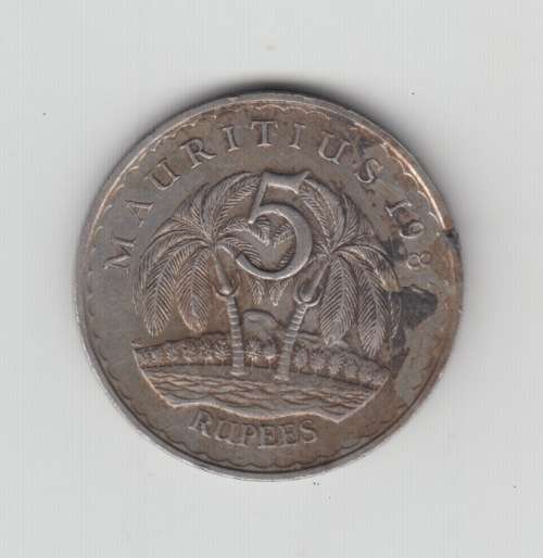 MAURITIUS 5 Rupees 1987