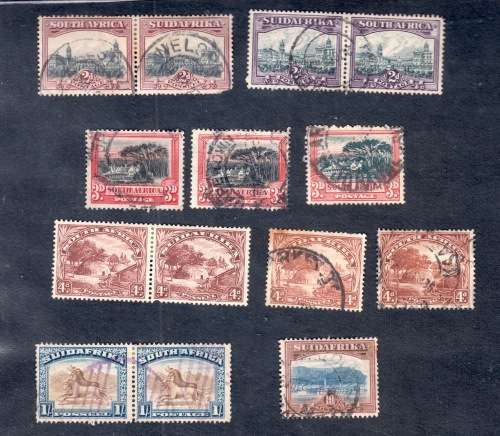 1927 London Pictorials. Mixed Pair and Single. Used.