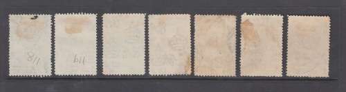 Bechuanaland 1938, Lot of 6 Stamps. Half Penny to 6 Penny.