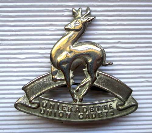 South Africa Union Unie Kadette/Union Cadets Badge