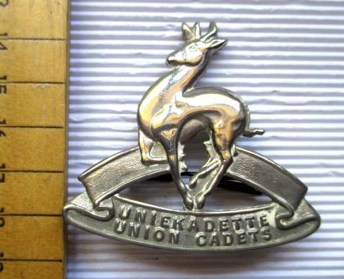 South Africa Union Unie Kadette/Union Cadets Badge