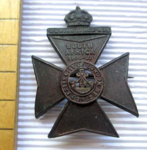 A South Africa 1900- 1902 6th Battalion City of London Regiment Cap Badge