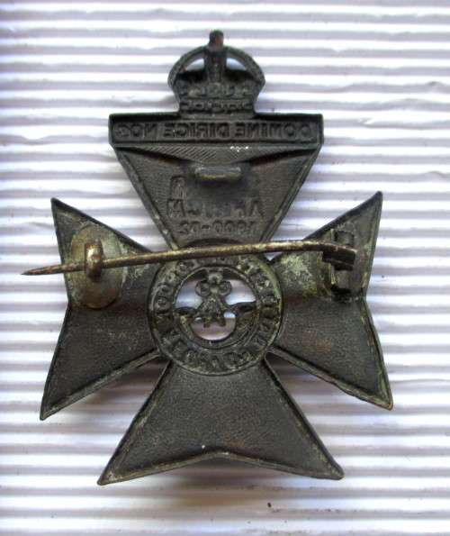 A South Africa 1900- 1902 6th Battalion City of London Regiment Cap Badge