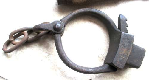 Lot of Antique Iron Tools. Heavy. Incl Cuffs.