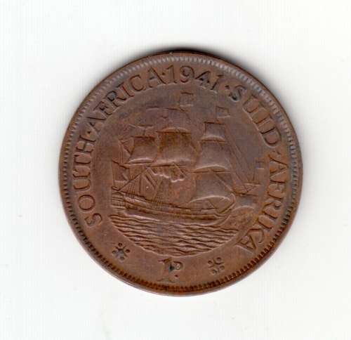 1941 South Africa Union One Penny Bronze