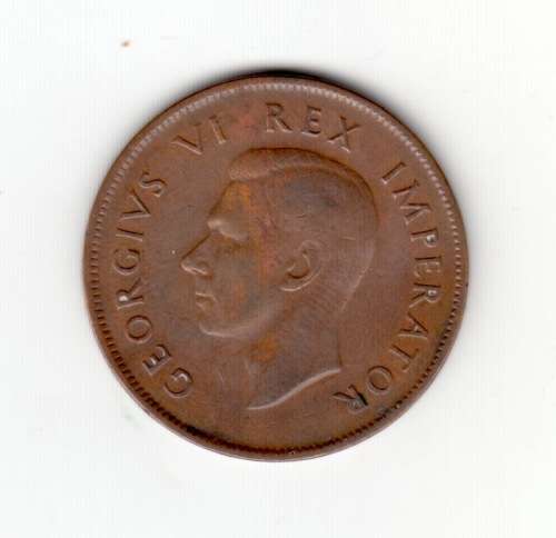 1941 South Africa Union One Penny Bronze