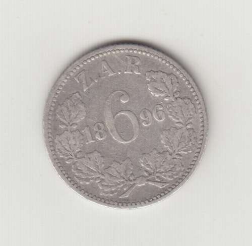 1896 ZAR Six Pence