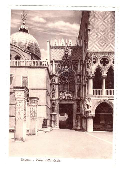 1937 Vintage Photo Postcard - Venezia - Porta della Casta