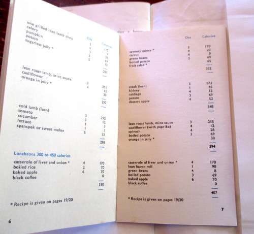 Vintage COntrolled Slimming with COMPLAN booklet. With Menu, Calorie Guide. Pocket Size.